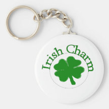 Trébol irlandés del encanto llaveros personalizados