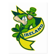 Trébol irlandés del gorra del leprechaun del jugad postales