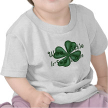 Trébol irlandés pequenito de la muchacha del KRW p Camisetas