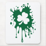 ¡Trébol irlandés Splat! Alfombrilla De Ratón