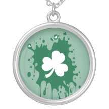 ¡Trébol irlandés Splat! Colgantes
