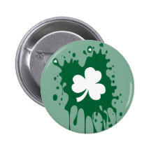 ¡Trébol irlandés Splat! Pins