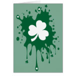 ¡Trébol irlandés Splat! Tarjetón