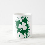 ¡Trébol irlandés Splat! Taza
