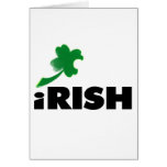 trébol irlandés tarjetón