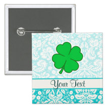 Trébol lindo de 4 hojas pins