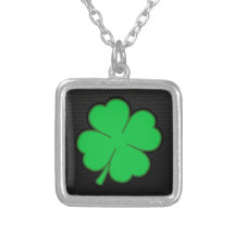 Trébol liso collares personalizados