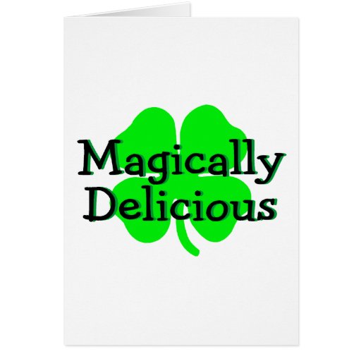 Trébol mágico delicioso del día del St Patricks Tarjetas