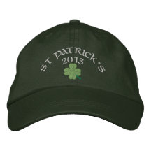 Trébol St Patrick irlandés Gorras Bordadas