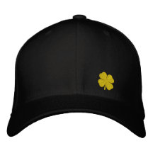 Trébol St Patrick - PERSONALIZABLE de la hoja del  Gorras De Béisbol Bordadas
