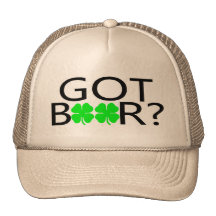 Tréboles conseguidos de la cerveza gorras de camionero