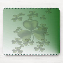Tréboles descolorados Mousepad Alfombrillas De Ratón