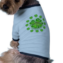 Tréboles felices del día de San Patricio Camisas De Perritos