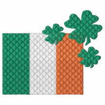 Tréboles irlandeses polo enbordado