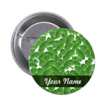 Tréboles irlandeses verdes personalizados pin