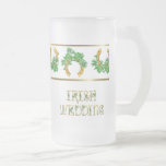 Tréboles y boda irlandés del oro taza de café