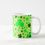Tréboles y tréboles taza de café
