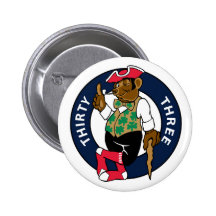 Treinta y tres botones pins