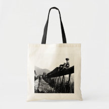 Tren 1880 en la muesca de Crawford, NH Bolsas
