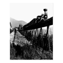 Tren 1880 en la muesca de Crawford, NH Postales