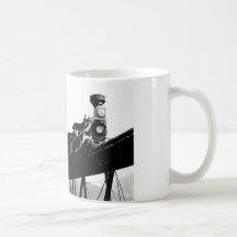 Tren 1880 en la muesca de Crawford, NH Tazas De Café