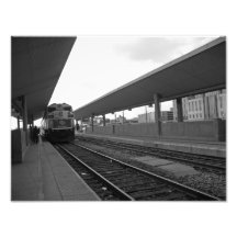Tren adentro en el centro de la ciudad foto
