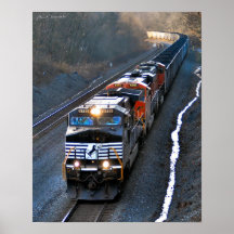 Tren apalache con rumbo al oeste del carbón poster