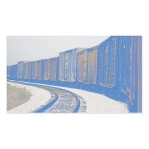 Tren de carga descolorado plantillas de tarjetas de visita