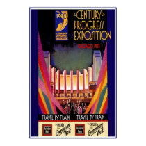 Tren de Chicago de la impresión del poster del vin posters