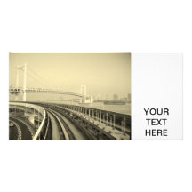 Tren de Tokio Tarjeta Fotográfica Personalizada