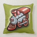 Tren del juguete almohadas