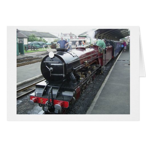 Tren del vapor felicitación