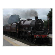Tren del vapor - postal