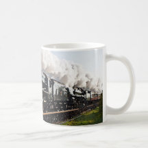 Tren del vapor tazas de café