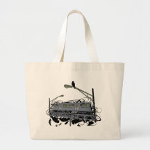 Tren ilustrado y cuervos del EL Bolsas