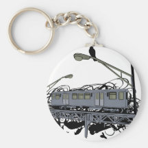 Tren ilustrado y cuervos del EL Llaveros