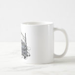 Tren ilustrado y cuervos del EL Tazas De Café