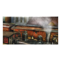 Tren - la yarda II del tren Tarjeta Fotografica