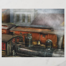 Tren - la yarda II del tren Tarjetas Informativas