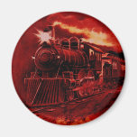 Tren mágico del Victorian del motor de vapor Iman De Nevera