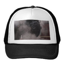 Tren negro del vapor gorro