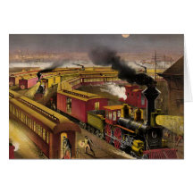 Tren nocturno de la CAMISETA Tarjeton
