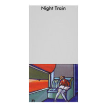 Tren nocturno tarjetas fotograficas 
