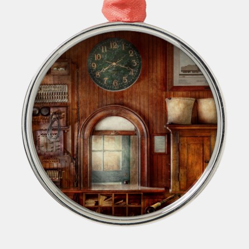 Tren - oficina - la ventana de los tomadores de bo adorno de navidad