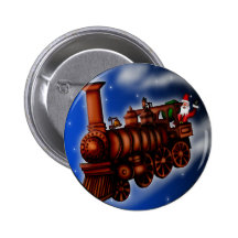 Tren Santa, botón del vapor Pins