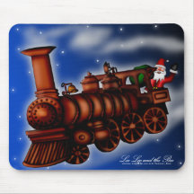 Tren Santa, mousepad del vapor Alfombrilla De Raton