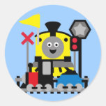 Tren sonriente etiquetas  