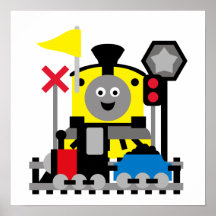 Tren sonriente posters