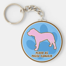Trendy Perro de Presa Canario Llaveros Personalizados