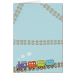 Trenes del juguete tarjetas